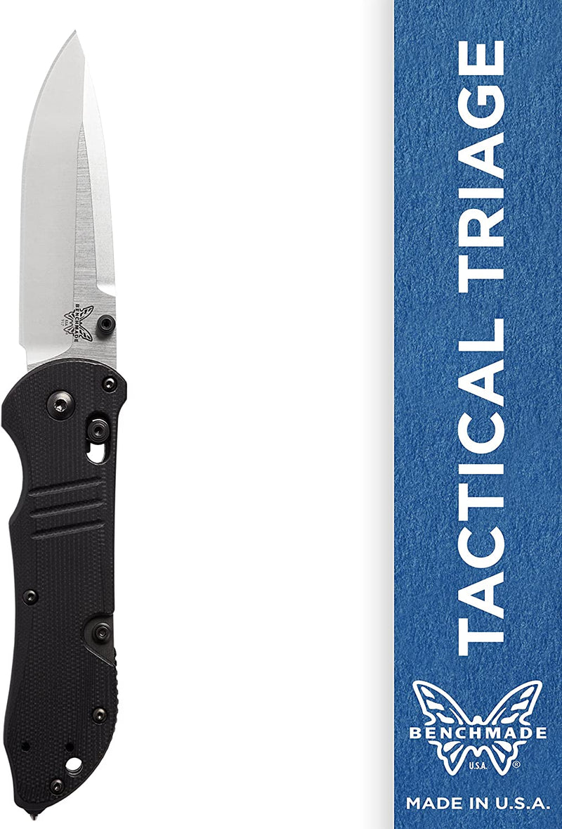 Benchmade Tactical Triage 917 Manual Open Folding Knife with Glass Breaker and Rescue Hook