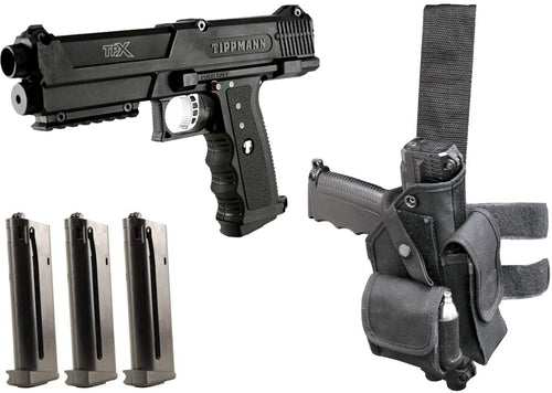 Tippmann TiPX .68 Caliber Deluxe Paintball Pistol Kit, Black (14878)