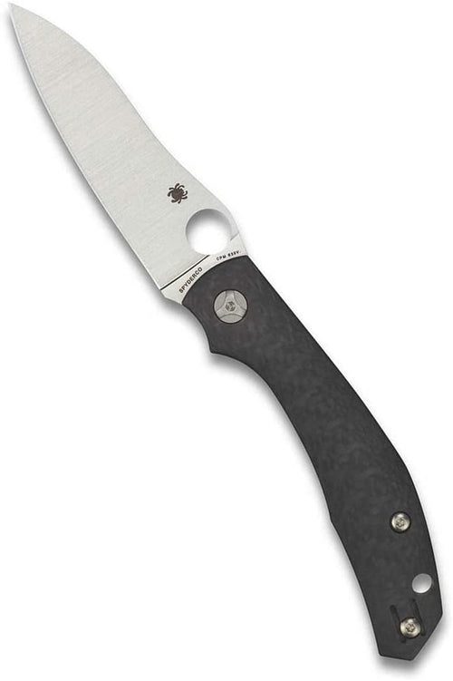 Spyderco C241CFP Kapara PlainEdge Specialty Folding Knife with Carbon Fiber Handle