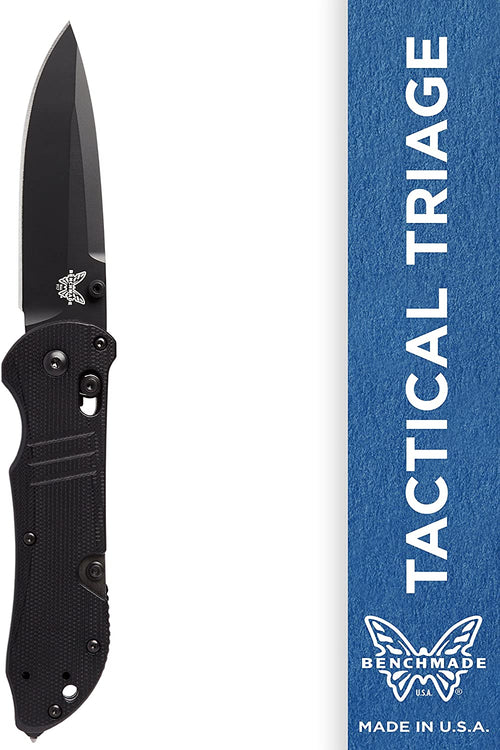 Benchmade 917BK Tactical Triage Manual Open Folding Knife