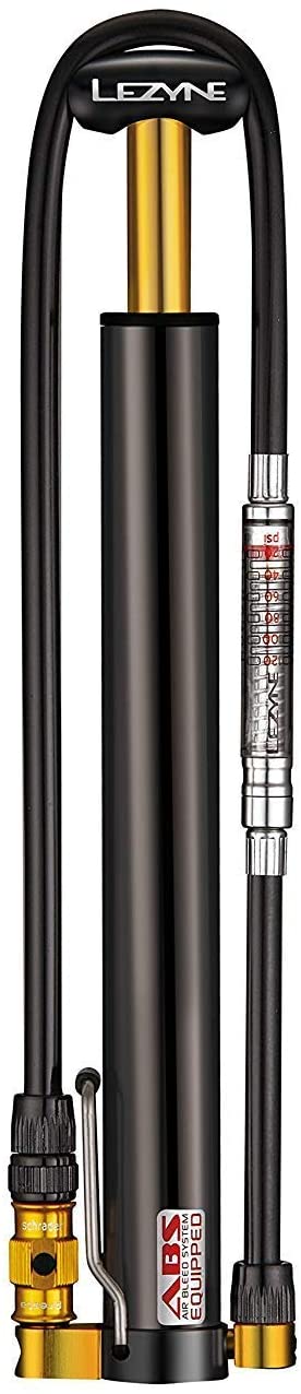 Lezyne Micro Floor Drive HVG High Volume Pump With Gauge, Black