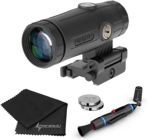 Holosun HM3X 3X Magnifier Lens Cleaning Pen, Extra Battery and Lens Cleaning Cloth Bundle