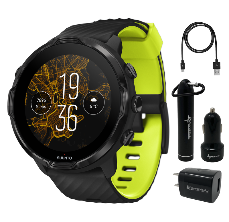 SUUNTO 7 GPS Sports Smartwatch with Versatile Sports Experience with Wearable4U Power Pack Bundle