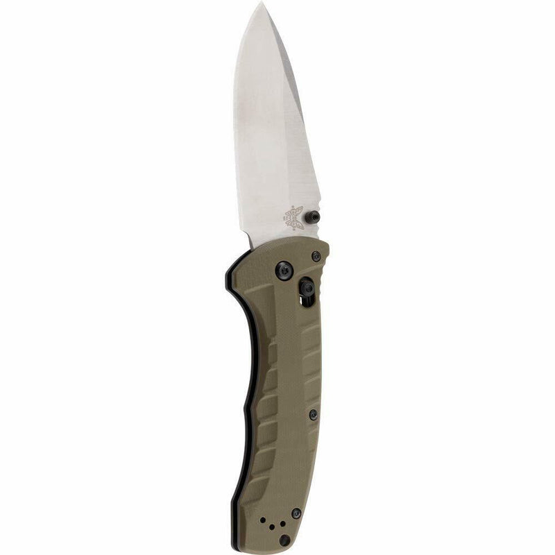 Benchmade 980 Turret Olive Drab G10 Satin S30V Folding Knife