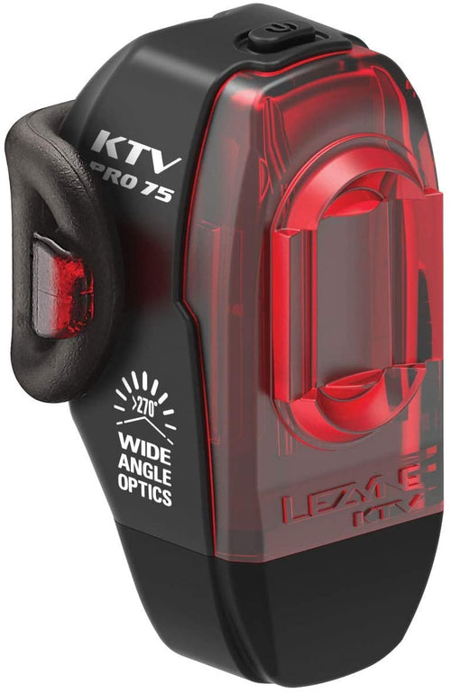 Lezyne KTV Pro Drive 75 Rear Bicycle Taillight, Black
