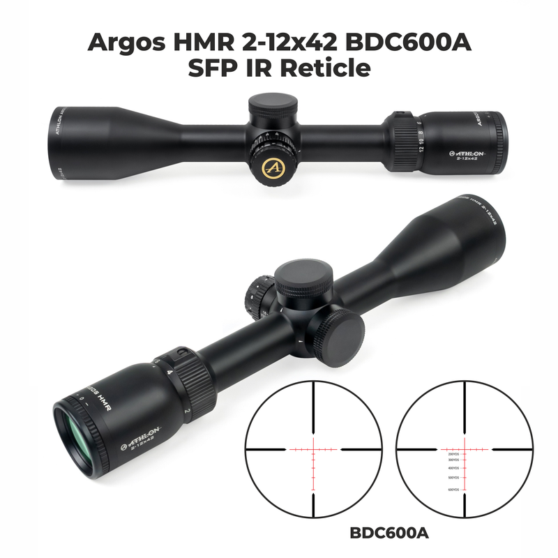 Athlon Argos HMR 2-12x42 BDC600A SFP IR Reticle with Wearable4U Lens Cleaning Pen Bundle