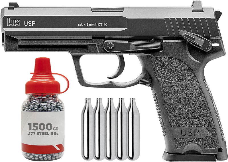 Umarex HK USP Blowback .177 Cal Air Pistol with Wearable4U Bundle