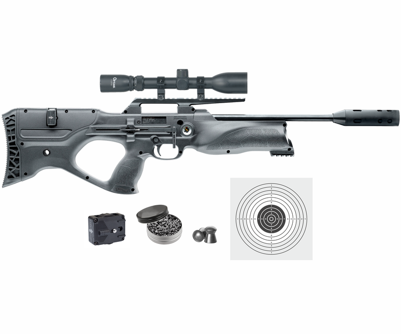 Umarex Walther Reign UXT PCP Pellet Black Air Rifle .25 or .22 Caliber with Wearable4U Bundle (MAY VARY)