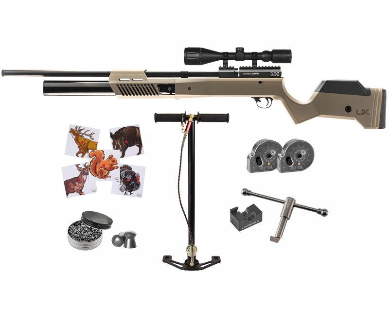 Umarex 2254825 Gauntlet 2 PCP Pellet Gun .22 Caliber Bolt-Action Air Rifle with Wearable4U Bundle