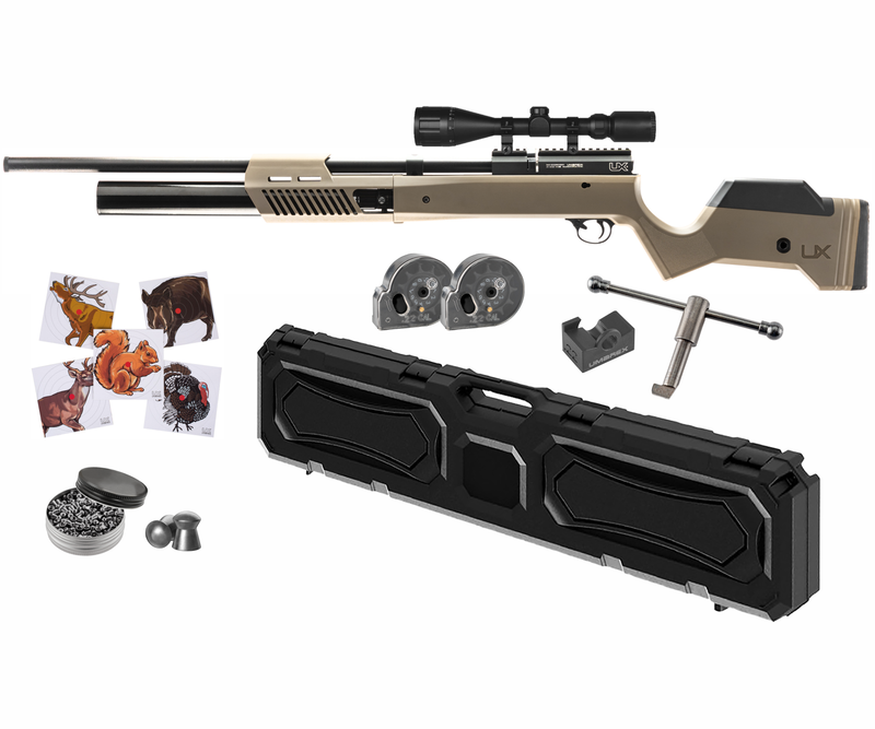Umarex 2254825 Gauntlet 2 PCP Pellet Gun .22 Caliber Bolt-Action Air Rifle with Wearable4U Bundle