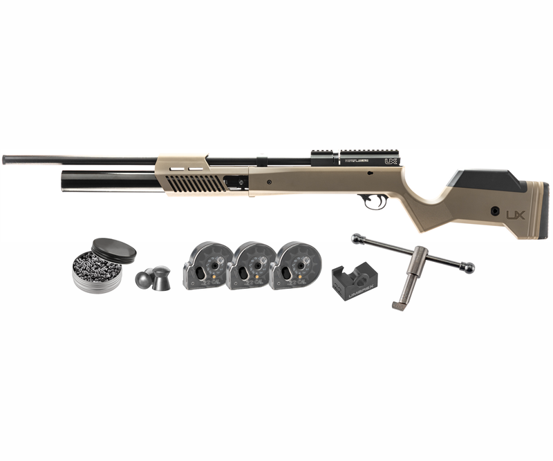 Umarex 2254825 Gauntlet 2 PCP Pellet Gun .22 Caliber Bolt-Action Air Rifle with Wearable4U Bundle
