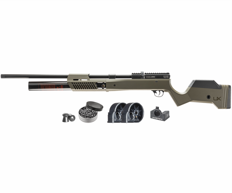 Umarex Gauntlet 2 30 - .30 cal PCP Air Rifle (2254829) with Pack of 100x .30 Pellets and Extra Mag Bundle