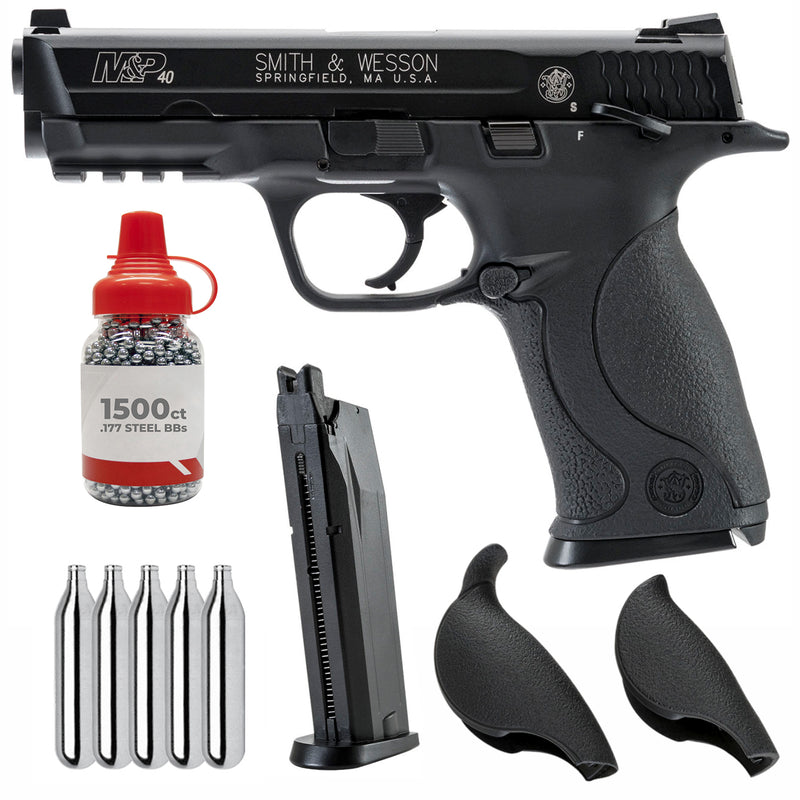 Umarex Smith & Wesson S&W M&P 40 .177 Cal BB Blowback Air Pistol with Wearable4U Bundle