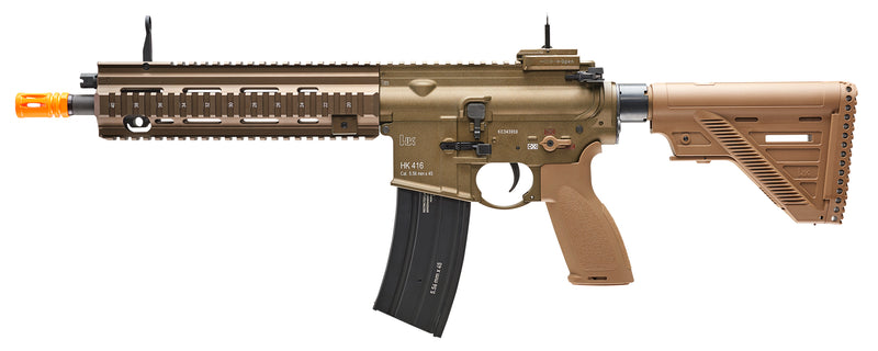 Umarex Elite Force HK Heckler & Koch 416 A5 AEG Electric Automatic 6mm BB Rifle Airsoft Gun (2262069) TAN Full/Semi Auto with Wearable4U Bundle