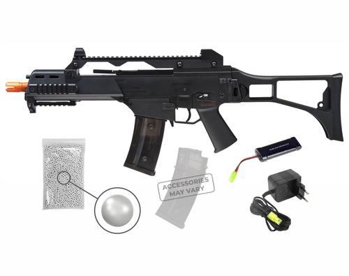 Umarex Elite Force HK Heckler & Koch G36C AEG Automatic Semi / Full 6mm BB Rifle Airsoft Gun with Wearable4U Bundle