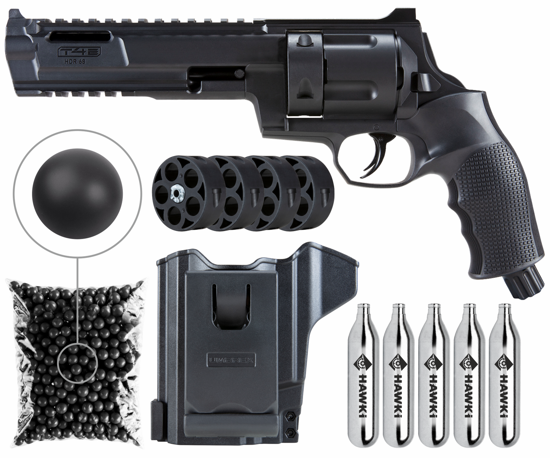 Umarex T4E HDR .68 Cal Paintball Revolver Magazine - 2 Pack – PB Sports LLC