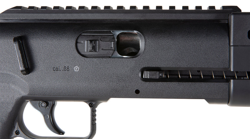 Umarex T4E TB .68 Cal CO2 Paintball Marker, Black (2292140) with 5x CO2 and Pack of 100x .68 Cal Rubber Balls Bundle