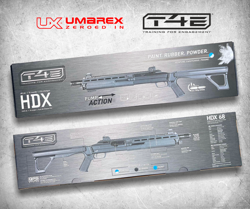 Umarex T4E HDX Pump Action .68 Caliber Paintball Marker Rifle, 8.7 Jou