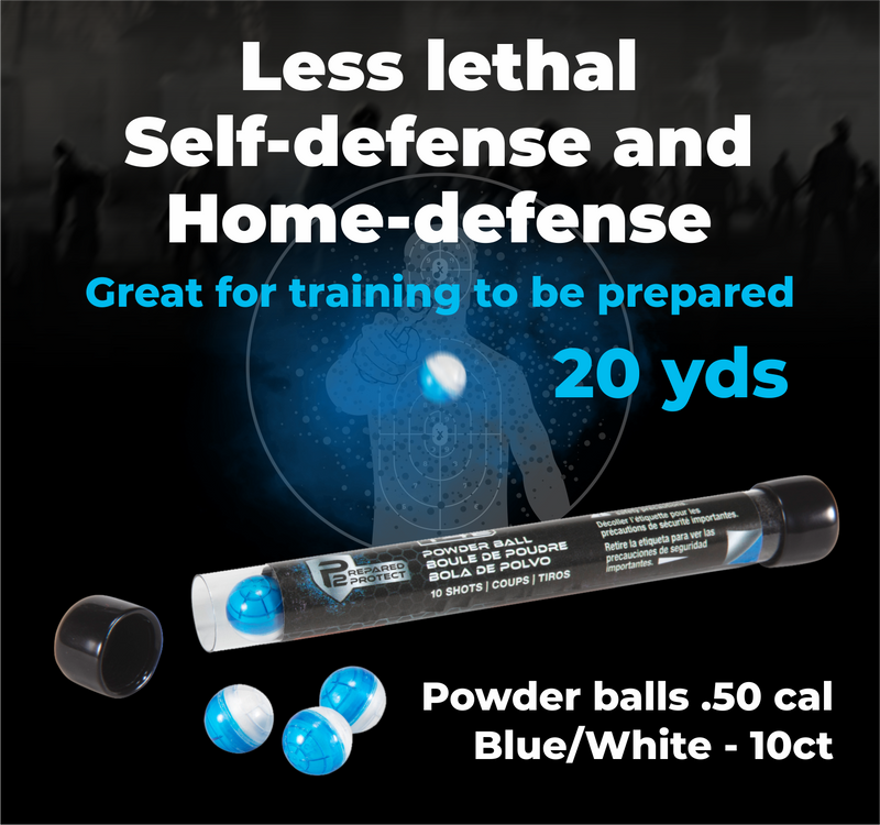 T4E by P2P .50 Caliber Pepper Balls Self-defense Home-defence Longer Range Pepper Spray with Wearable4U Bundle