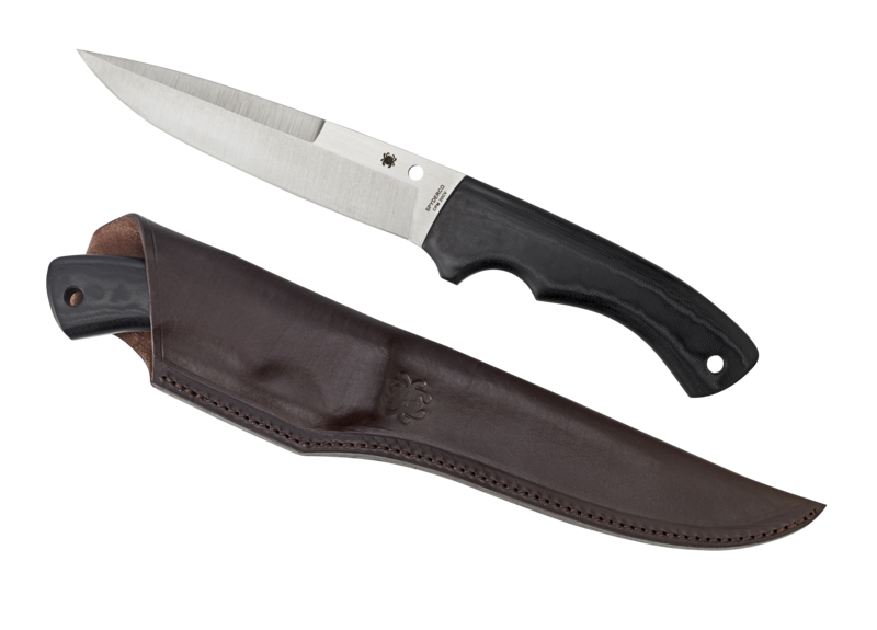 Spyderco FB39GP Sustain G-10 Black Handle PlainEdge Fixed Blade Knife