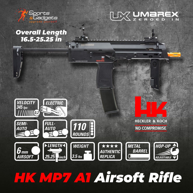 Umarex Heckler & Koch MP7 A1 AEG Electric Automatic 6mm BB Airsoft Rifle