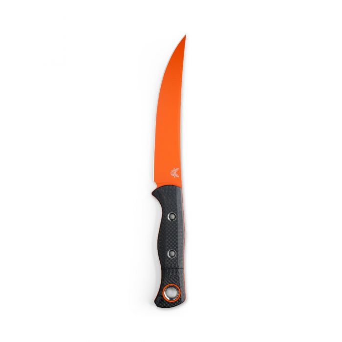 Benchmade 15500OR-2 Meatcrafter Orange S45VN SelectEdge Carbon Fiber Fixed Blade Knife