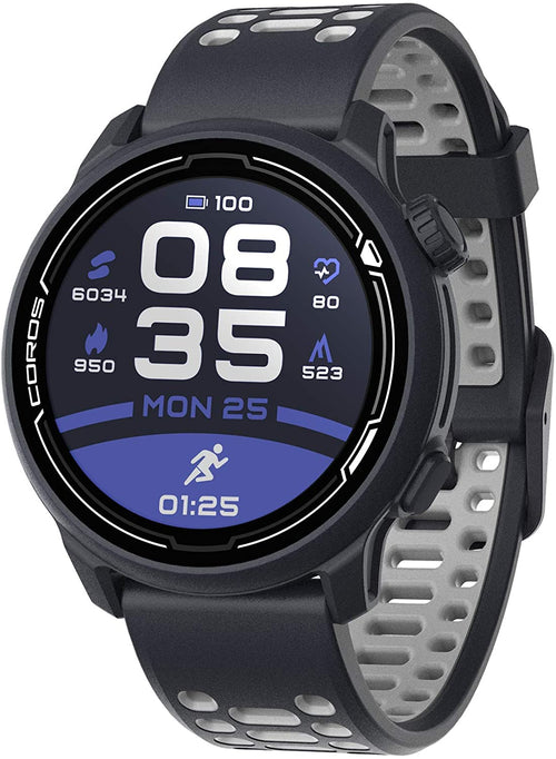Coros PACE 2 Premium GPS Sport Watch with Nylon or Silicone Band, Heart Rate Monitor, 30h Full GPS Battery, Barometer, ANT+ & BLE Connections