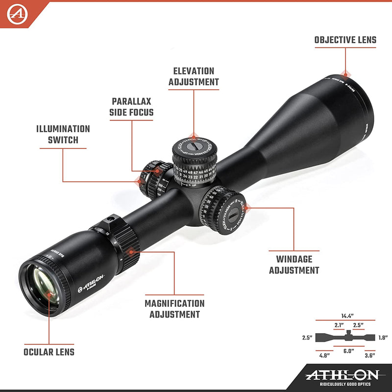 Athlon Optics Heras SPR 6-24×56 APLR7 SFP IR MOA Riflescope (214508)