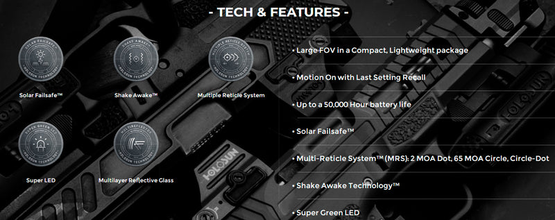 Holosun AEMS Advanced Enclosed Micro Sight Green Multi-Reticle (AEMS-221301)