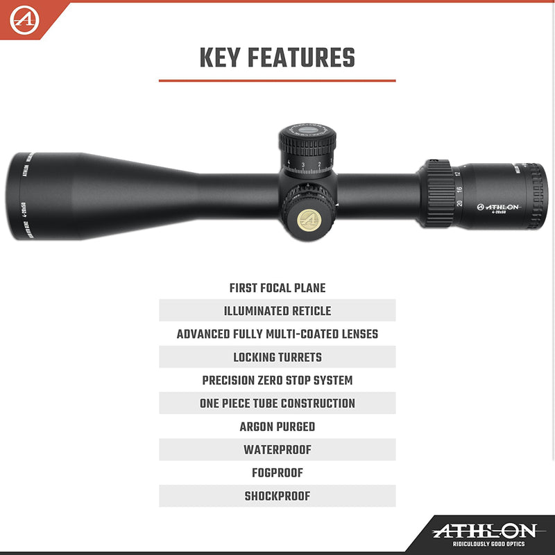 Athlon Helos BTR GEN2 4-20x50 Riflescope APRS6 FFP IR MIL Reticle