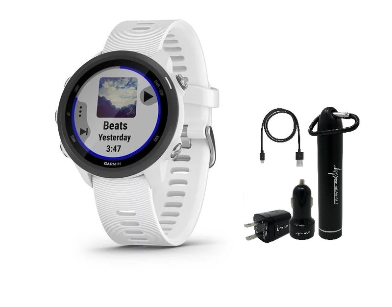 Garmin Forerunner 245 Music GPS Running Smartwatch with Included Power Pack Bundle