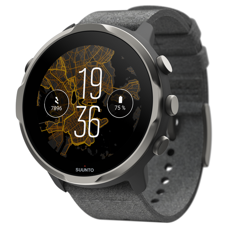 SUUNTO 7 Graphite Limited Edition GPS Smartwatch with Versatile Sports Experience with Gift Box and Wearable4U Power Bank Bundle