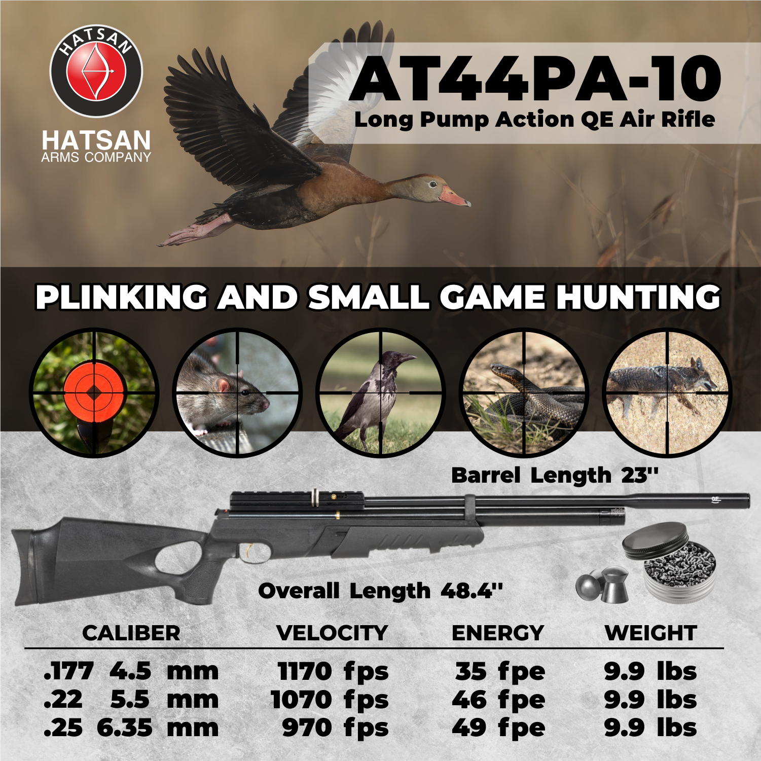 Hatsan AT44-10 Carabina Pcp Pack 