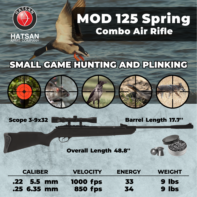 Hatsan Mod 125 Spring Combo .22 Cal Air Rifle