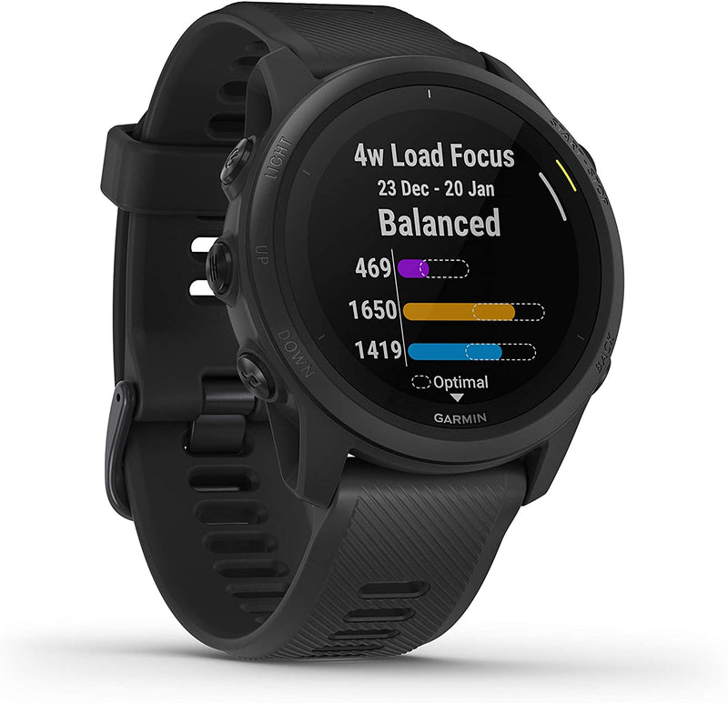 Garmin Forerunner 745 GPS Smartwatch (Black) with Power Bank 2200 mAh Bundle