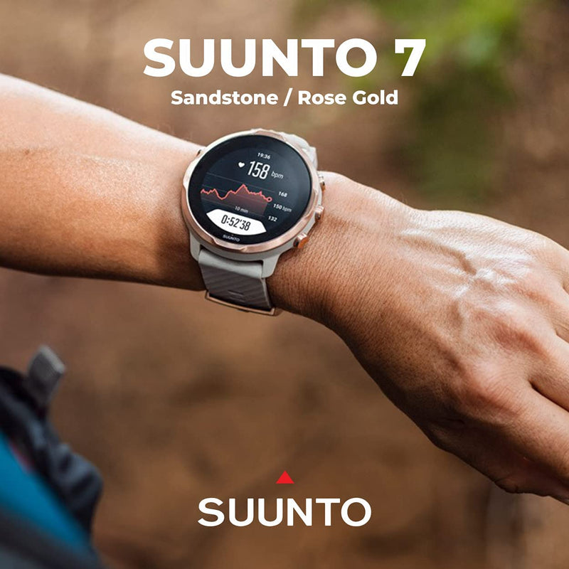 SUUNTO 7 Sandstone Rosegold GPS Sport Smartwatch with Versatile Sports Experience with  Wearable4U  Power Bank Bundle