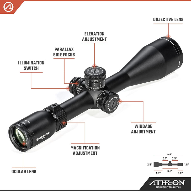 Athlon Optics Heras SPR 6-24×56 APRS8 SFP IR MIL Riflescope (214510)