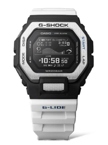 Casio G-Shock GBX-100-7CR Black and White Resin Watch