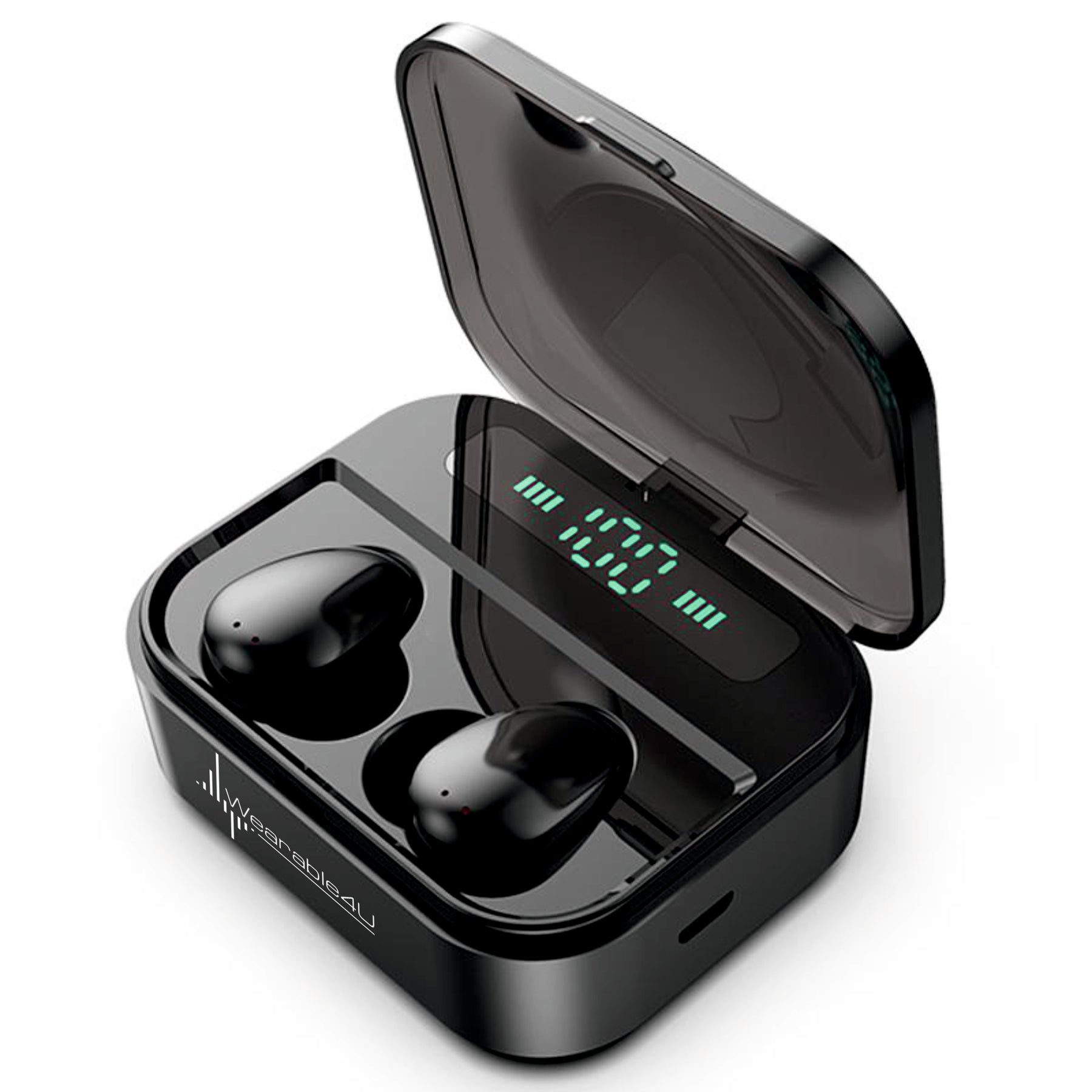Wearable4U Wireless Bluetooth EarBuds with Charging Power Bank