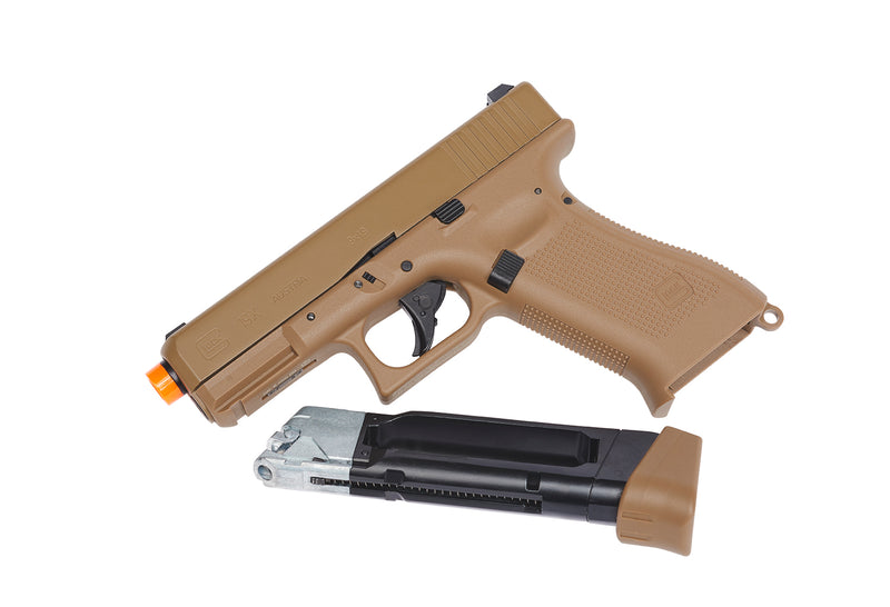 Umarex Glock G19X CO2 Half Blowback Airsoft Pistol with Wearable4U Bundle