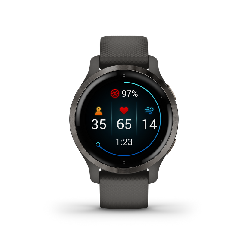 Garmin Venu 2S GPS Sport Fitness Smaller-sized Smartwatch, AMOLED display, Music