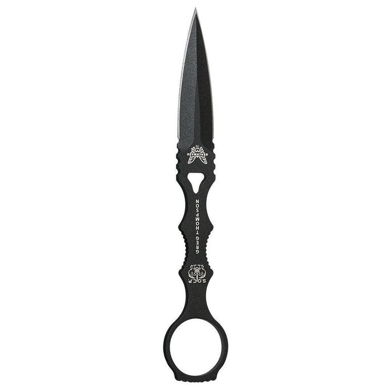 Benchmade SOCP 176BK Skelentonized Dagger with Black Sheath Fixed Blade Knife