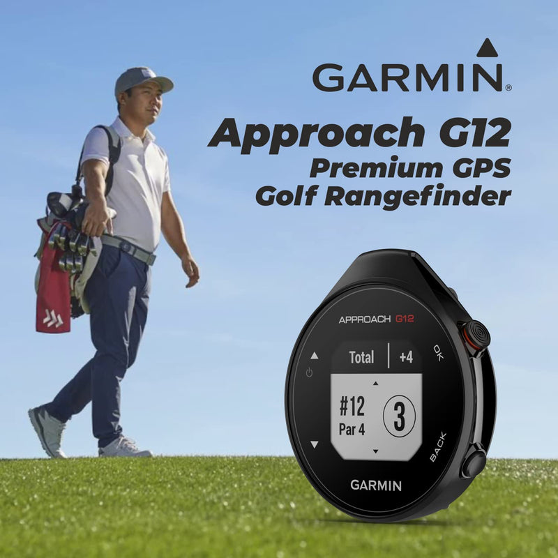 Garmin Approach G12 Premium GPS Golf Range Finder with 3 Golf Balls Bundle