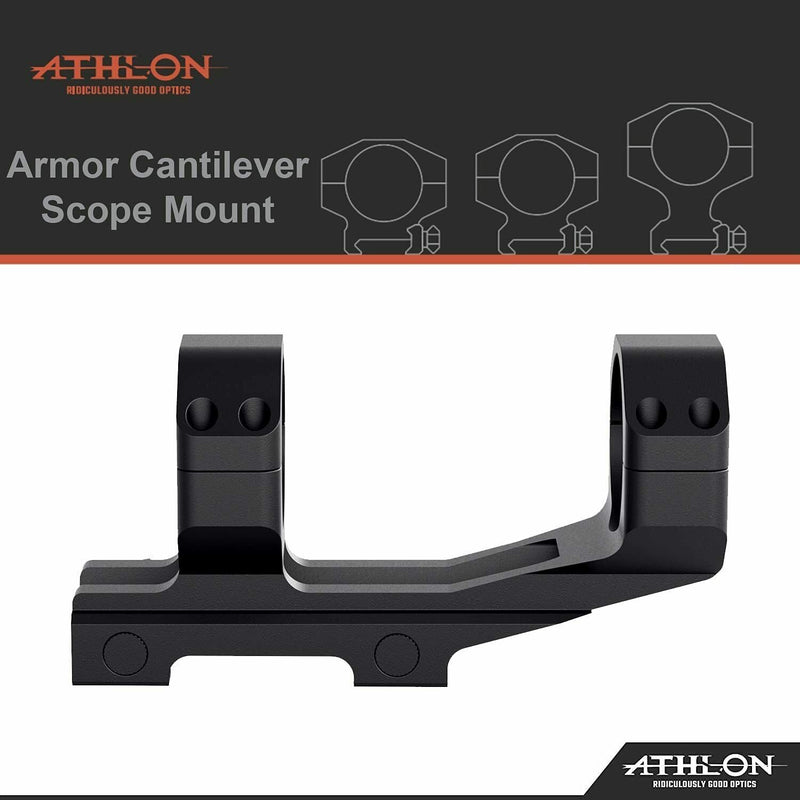 Athlon Optics Scope Armor Cantilever Mount 1" 0 MOA 1.43" Height (702008)