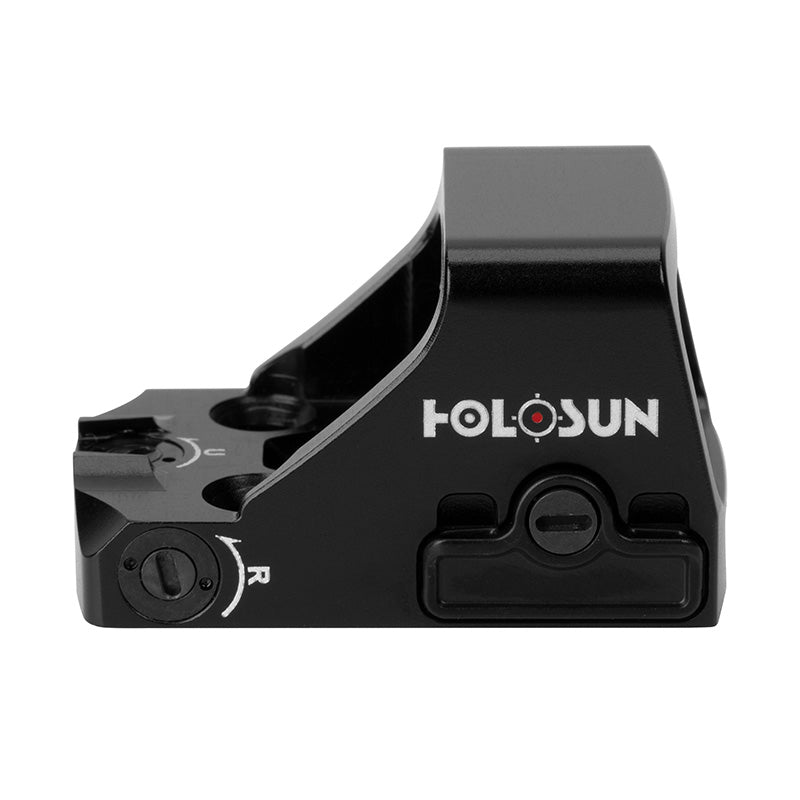 Holosun Classic Open Reflex Optical Red Dot Sight HS407K X2 with Wearable4U Lens Cleaning Pen, Extra CR1632 Battery and W4U Lens Cleaning Cloth Bundle