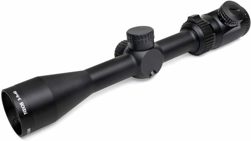 Athlon Optics Neos 3-9x40, Capped, Fixed Focus, 1 inch, SFP, BDC 500 IR Riflescope with included Extra Battery CR2032 and Wearable4U Lens Cleaning Pen and Lens Cleaning Cloth Bundle