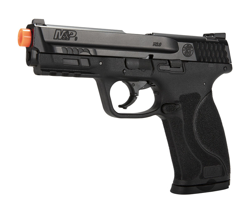 Umarex S&W M&P9 M2.0 C02 Blowback Airsoft BB Pistol with 5 x 12g CO2 Tanks and Wearable4U Pack of 1000 6mm BBs Bundle