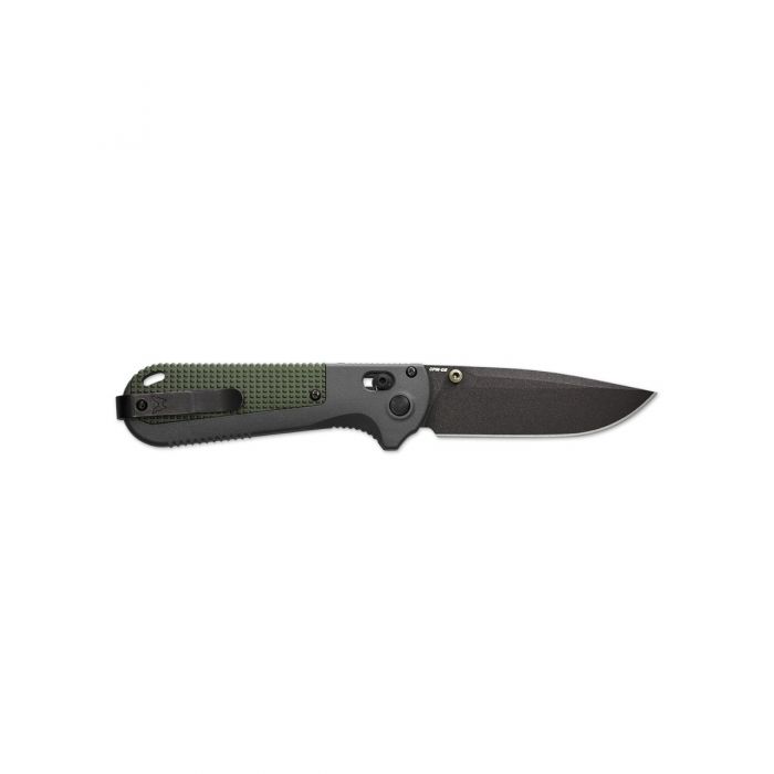 Benchmade 430BK Redoubt Folding Plain Edge Knife, Green/Gray Grivory (3.55")