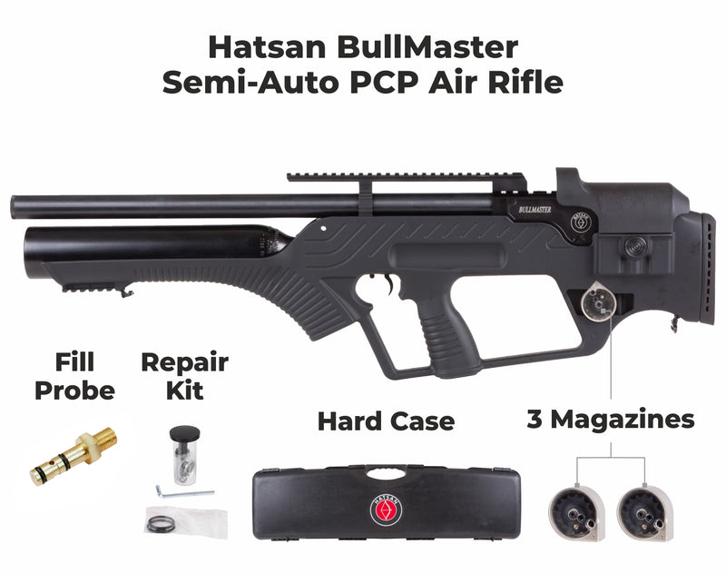 Hatsan BullMaster Semi-Auto PCP Pre-charged pneumatic .25 Caliber Air Rifle