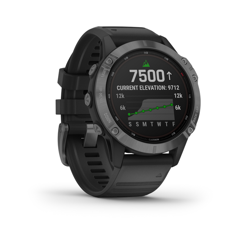 Garmin Fenix 6 Pro Solar Premium Multisport GPS Watches with Pulse OX, Routable Maps and Music Smartwatch